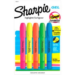 Image for Sharpie Accent Gel Highlighters , Assorted, Set of 5 from School Specialty