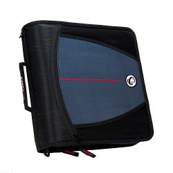 Image for Case·it Mighty Zip Tab O-Ring Binder, 3 Inches, Jet Black from School Specialty
