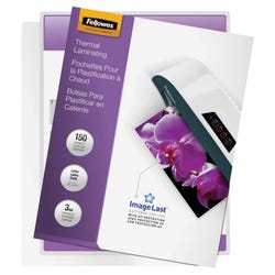 Image for Fellowes Laminating Pouches, 9 x 11-1/2 Inches, 3 mil Thickness, Pack of 150 from School Specialty