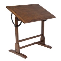 Image for Studio Designs Vintage Classic Design Drafting Table, 36 in W X 24 in D X 34 in H, Antique Rustic Oak from School Specialty