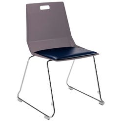 National Public Seating LuvraFlex Chair, 17.5 Inch Seat Height, Stackable, Padded Seat 4001931