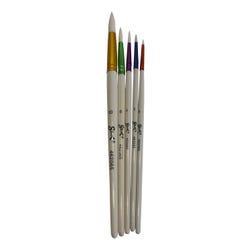 Image for Sax Spectrum Watercolor Brushes, Round Type, Short Handle, Assorted Size, Set of 5 from School Specialty