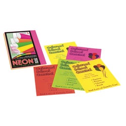 Image for Pacon Neon Multi-Purpose Paper, 8-1/2 x 11 Inches, 24 lb, Assorted Neon Colors, Pack of 100 from School Specialty