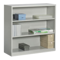 Image for Global Industries Metal Bookcase, 3 Shelves, 36 x 13 x 41 Inches from School Specialty