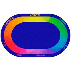 Image for Childcraft Color Wheel Carpet, Oval from School Specialty
