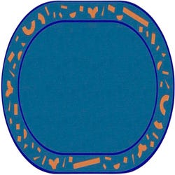 Image for Childcraft Building Blocks Carpet, 8 x 12 Feet, Oval from School Specialty