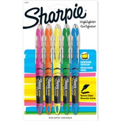 Image for Sharpie Liquid Accent Highlighter, Chisel Tip, Assorted Colors, Set of 5 from School Specialty