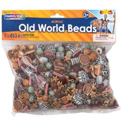 Image for Creativity Street Old World Acrylic Beads, Assorted Colors and Designs, Assorted Sizes and Shapes, 1 Pound from School Specialty