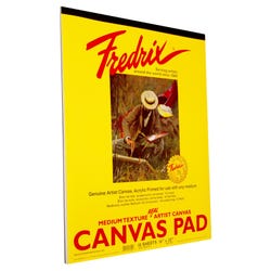 Fredrix Genuine Primed Canvas Pads, 16 x 20 Inches, White, 10 Sheets Item Number 2106425