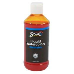 Image for Sax Liquid Washable Watercolor Paint, 8 Ounces, Yellow-Orange from School Specialty