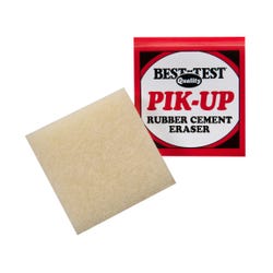 Best Test Rubber Cement Pick Up Eraser, 2 x 2 Inches Item Number 1589724