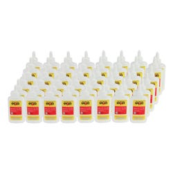 School Smart White School Glue, 4 Ounce Bottles, Pack of 48 2124029