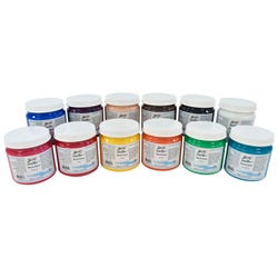 Image for Sax Acrylic Mural Paint Set, 1 Quart Containers, Assorted Colors, Set of 12 from School Specialty