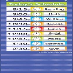 Image for Scholastic Daily Schedule Pocket Chart Add On Cards, 24 Cards from School Specialty
