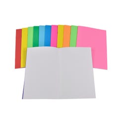 School Smart Bright Blank Books, 5-1/2 x 8-1/2 Inches, Assorted Colors, 32 Sheets, Pack of 12 2088950