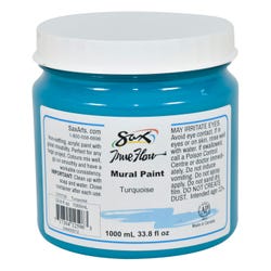 Image for Sax Acrylic Mural Paint, 33.8 Ounces, Turquoise from School Specialty