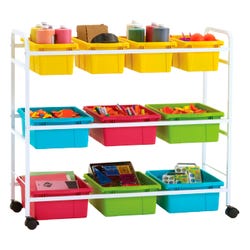 Image for Copernicus Book Browser Cart with Deluxe Tubs, 40-1/2 x 15-3/4 x 36-1/2 Inches from School Specialty