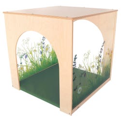 Image for Nature View Play House Cube and Mat Set, 30-1/4 x 30 x 30 Inches from School Specialty