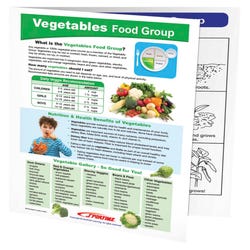 Image for Sportime Vegetables Food Group Visual Learning Guide, 4 Pages, Grades 5 to 9 from School Specialty