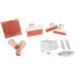 Image for Center Enterprises Base 10 Rubber Block Stamp, Set of 6 from School Specialty