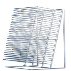 Image for Sax Single-Slide Table Top Drying Rack, 30 Shelves, Steel, 20-1/8 x 19-3/4 x 38 Inches from School Specialty