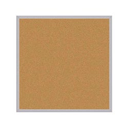 Image for Ghent Natural Cork Bulletin Board with Aluminum Frame, 4 x 4 feet from School Specialty