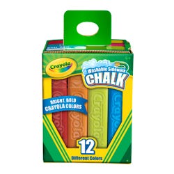 Image for Crayola Sidewalk Chalk, Set of 12 from School Specialty