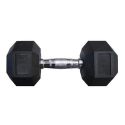 Image for Hex Rubber Dumbbell, 10 Pounds from School Specialty