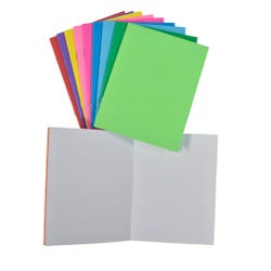 School Smart Bright Blank Books, Assorted Colors, 24 Sheets, Pack of 10 2088951