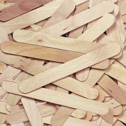 Creativity Street Jumbo Natural Wood Crafts Sticks, Pack of 100 Item Number 1589649