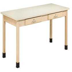 Image for Diversified Woodcrafts Laminate Layout Table, 60 x 30 x 27 Inches, Almond Colored Plastic Laminate Top from School Specialty