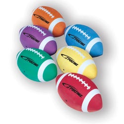 Image for Sportime Gradeballs Youth/Intermediate Rubber Footballs, Size 7, Set of 6 from School Specialty