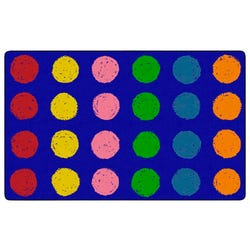 Image for Childcraft Chalk Spots Seating Carpet, Rectangle from School Specialty
