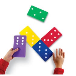 Image for Learning Resources Jumbo Foam Dominoes, Assorted Colors, Set of 28 from School Specialty