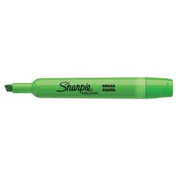 Image for Sharpie Accent Smear Guard Tank Style Highlighter, Chisel Tip, Fluorescent Green, Pack of 12 from School Specialty