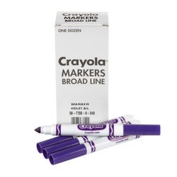 Image for Crayola Marker Replacement Pack, Broad Line, Violet, Pack of 12 from School Specialty