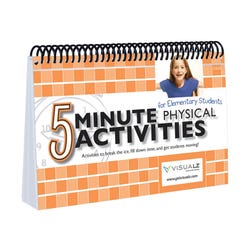 Image for Visualz 5 Minute Physical Activities Book for Elementary, Spiral Bound from School Specialty
