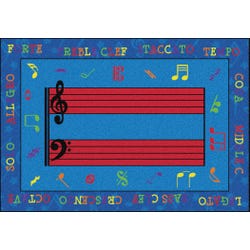 Image for Flagship Carpets Fun with Music Carpet, 6 Feet x 8 Feet 4 Inches, Rectangle from School Specialty