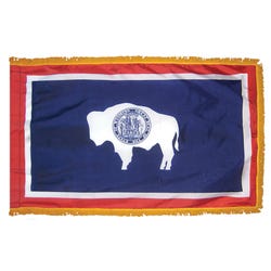 Image for Annin Nylon Wyoming Indoor State Flag, 3 X 5 ft from School Specialty