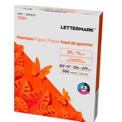 Image for Lettermark Premium Copy Paper, 8-1/2 x 11 Inches, White, 500 Sheets from School Specialty
