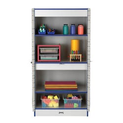 Image for Jonti-Craft Rainbow Accents Deluxe Classroom Closet, 36 x 24 x 72 Inches from School Specialty