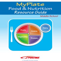 Image for Sportime MyPlate Food & Nutrition Student Learning Guide, 44 Pages, Grade 5 to 9 from School Specialty