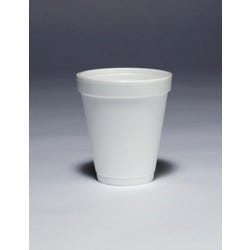 Image for Dart Hot and Cold Drink Cups, 6 Ounces, Polystyrene Foam, White, Set of 1000 from School Specialty