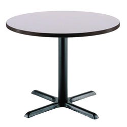 Image for KFI Seating Round Cafe Pedestal Table, X-Style Base from School Specialty