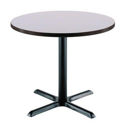 Image for KFI Seating Round Cafe Pedestal Table, X-Style Base from School Specialty