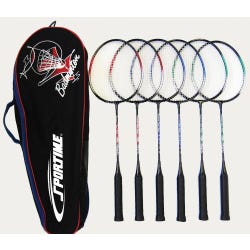 Image for Sportime Replacement Badminton Racquets, 26 Inches, Assorted Colors, Set of 6 from School Specialty