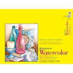 Strathmore 300 Series Watercolor Pad, 18 x 24 Inches, 140 lb, 12 Sheets Item Number 234384