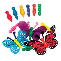 Image for Roylco Plastic Bug Bodies Bead, 2 in, Assorted Color, Set of 75 from School Specialty