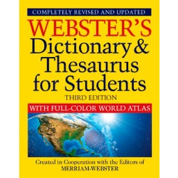 Image for Webster's Dictionary and Thesaurus for Students, 3rd Edition from School Specialty