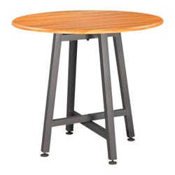 Image for VARI Standing Round Table, Butcher Block from School Specialty